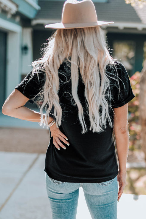 Black Cactus TEXAS Graphic T Shirt
